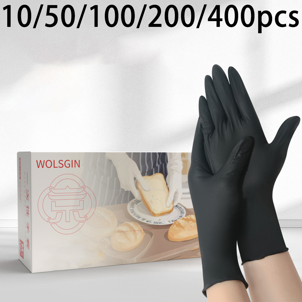 Rubber Glove Cleaning - 10/50/100/200/400 Buah Sarung Tangan Nitril Sintetis