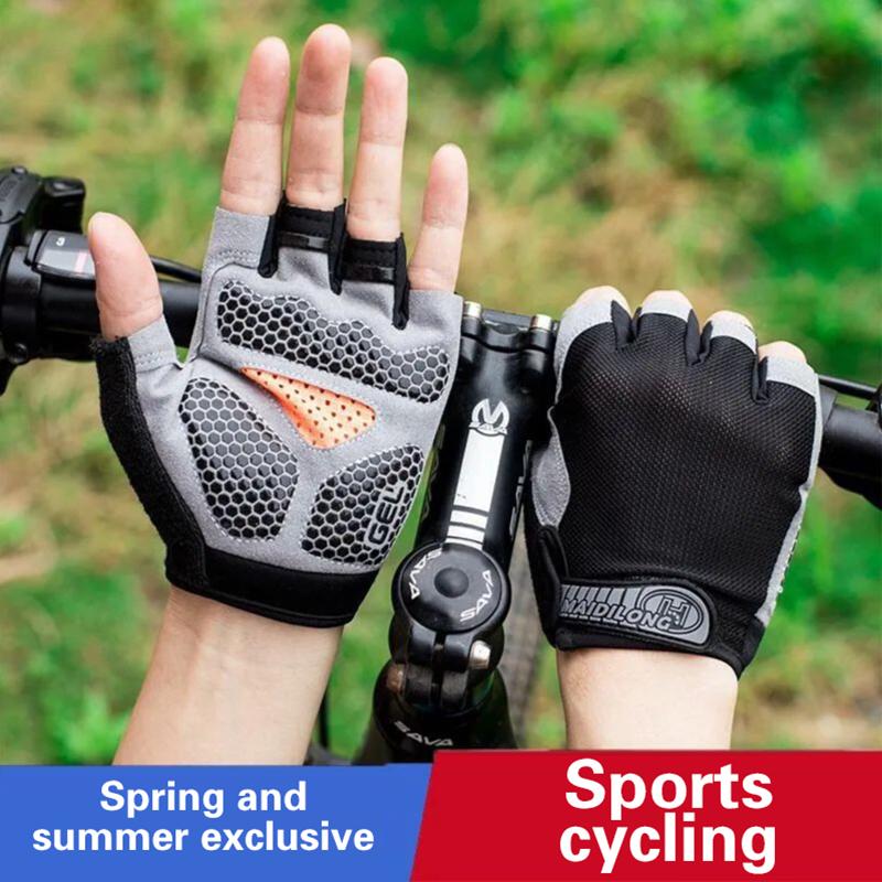 Fingerless Glove Knit - Sarung Tangan Bersepeda Setengah Jari Pria