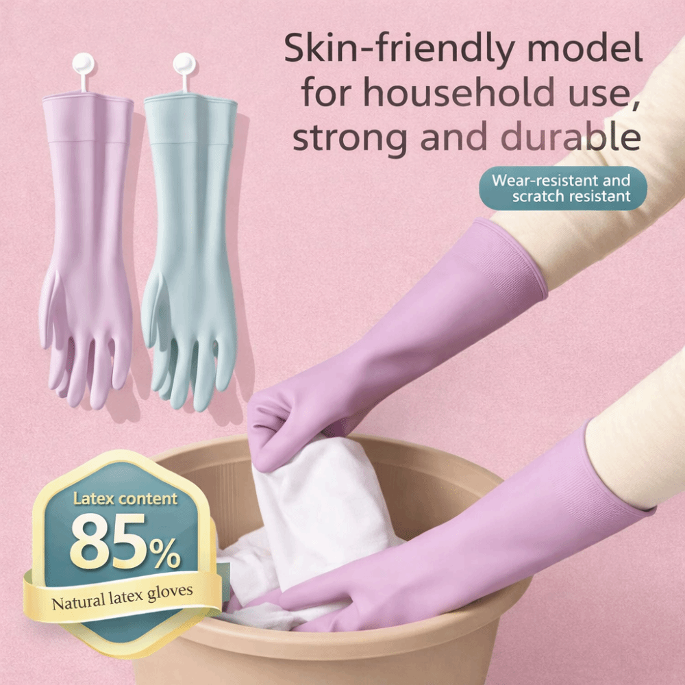 Dish Glove Rubber - Sarung Tangan Cuci Piring Lateks dengan