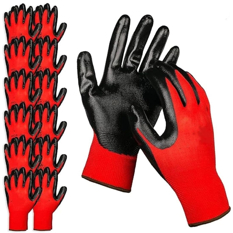 Nitrile Mechanic Glove - 4/20 Buah Sarung Tangan Kerja Pengaman