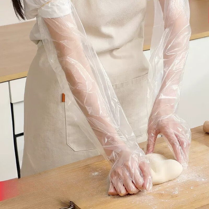 Rubber Glove Cleaning - 30 Buah Sarung Tangan Pelindung Lengan