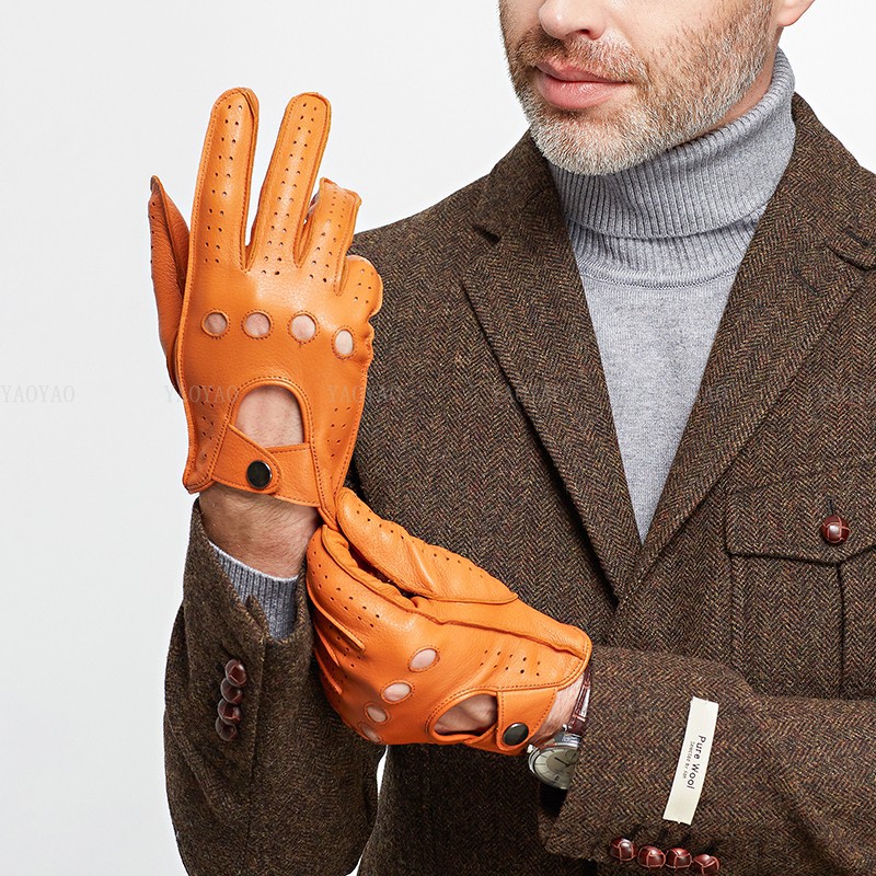 Leather Driving Glove - Aksesori Fashion Sarung Tangan Kulit Asli