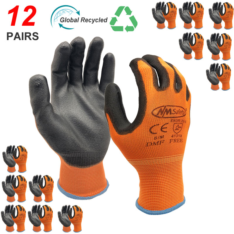 Nitrile Mechanic Glove - NMSafety sarung tangan kerja 12 pasang,