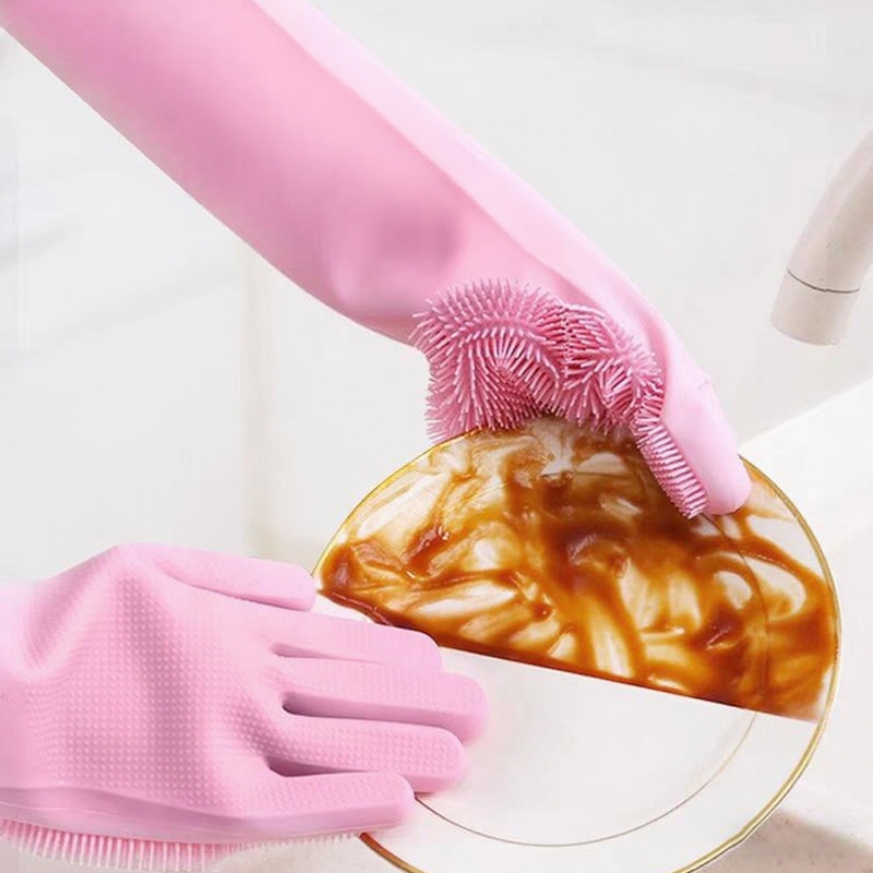 Dish Glove Rubber - Sarung Tangan Pembersih Pencuci Piring Sarung