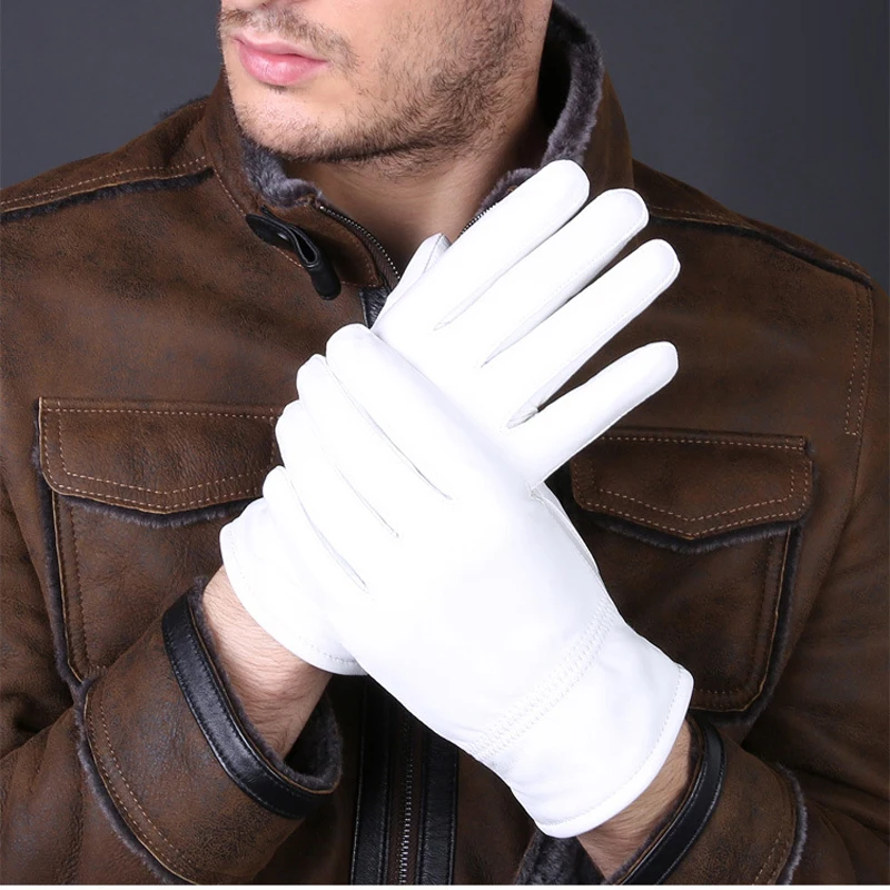 Sarung Tangan Putih Kulit Asli - Leather Driving Glove ulasan dan harga