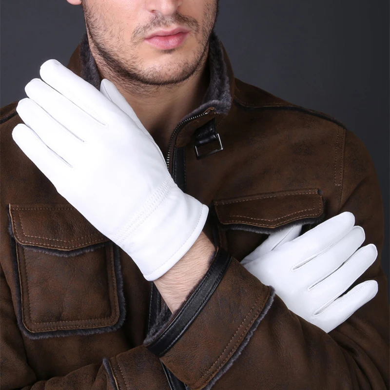 Sarung Tangan Putih Kulit Asli - Leather Driving Glove ulasan dan harga