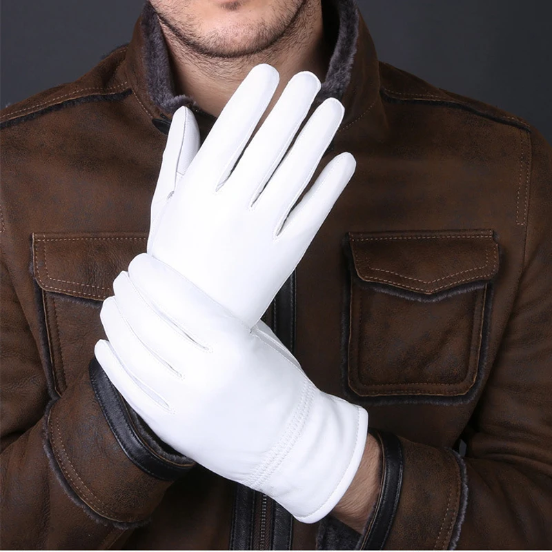 Sarung Tangan Putih Kulit Asli - Leather Driving Glove ulasan dan harga