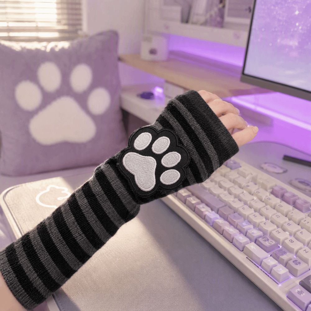 Sarung Tangan Tanpa Jari Motif - Fingerless Glove Knit ulasan dan harga