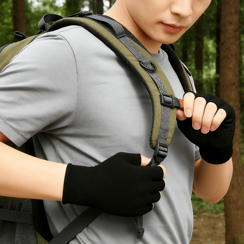 Sarung Tangan Rajut Hitam Sete - Fingerless Glove Knit ulasan dan harga