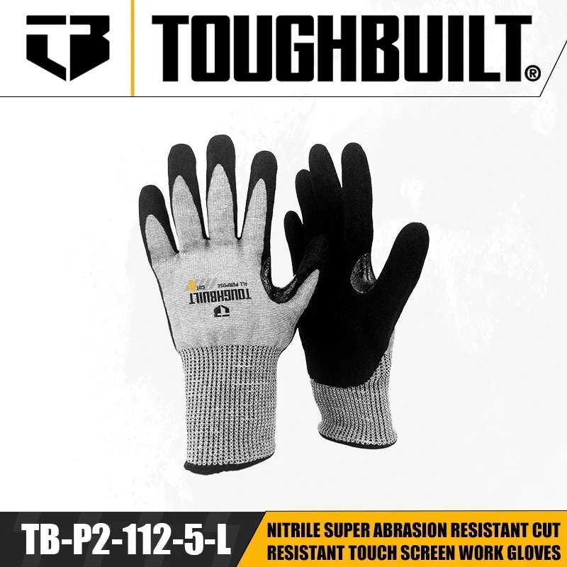TOUGHBUILT TB-P2-112-5-L/S/M S - Nitrile Mechanic Glove ulasan dan harga