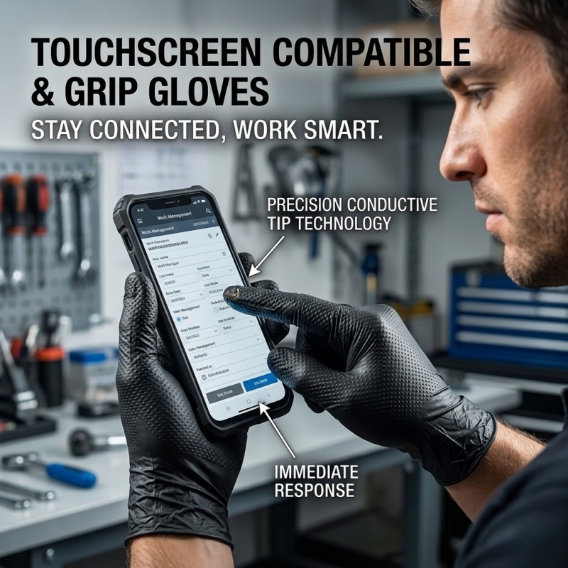 Sarung Tangan Nitril Industri  - Nitrile Mechanic Glove ulasan dan harga