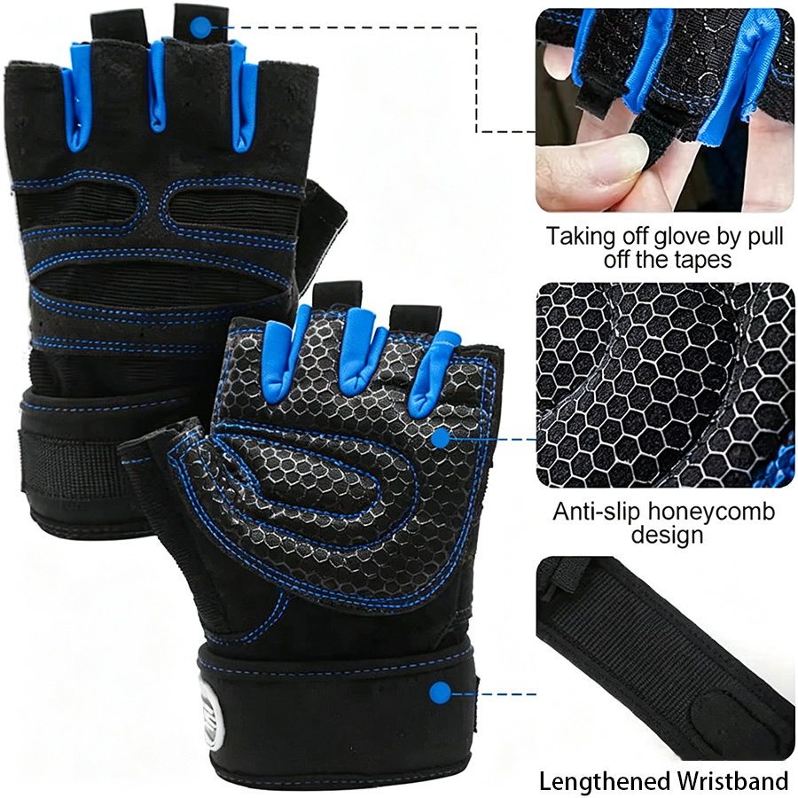 3 Pasang Sarung Tangan Anti-Se - Workout Glove Gym ulasan dan harga