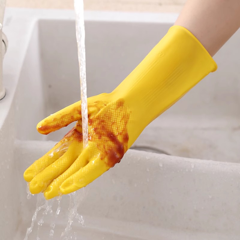 3 Pasang Sarung Tangan Rumah T - Dish Glove Rubber ulasan dan harga