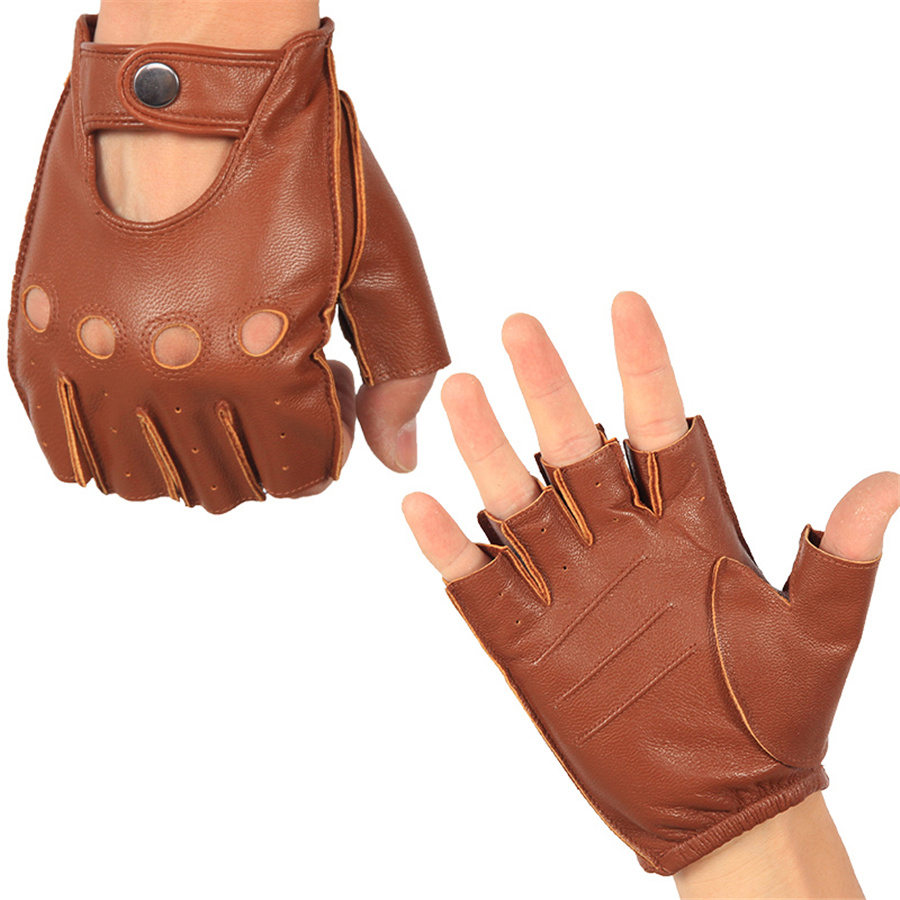 Sarung Tangan Setengah Jari Pr - Leather Driving Glove ulasan dan harga