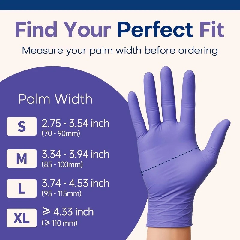 Sarung Tangan Nitril Ungu Lemb - Exam Glove Nitrile ulasan dan harga