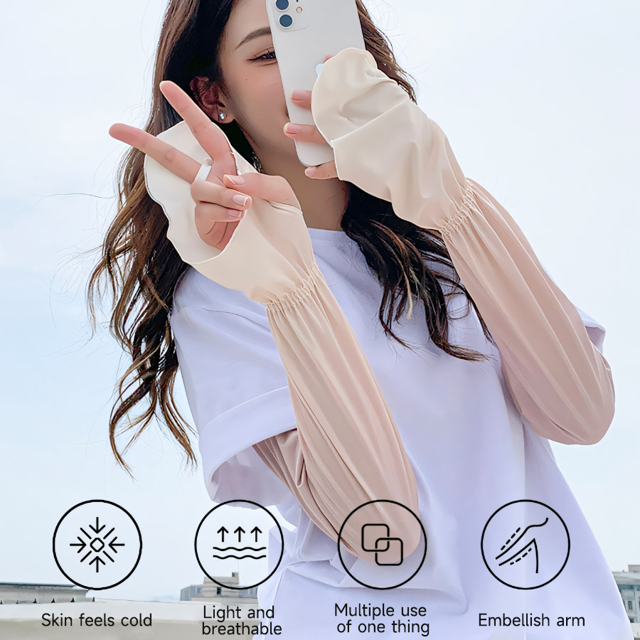 Lengan Matahari Tanpa Jari Ber - Fingerless Glove Knit ulasan dan harga