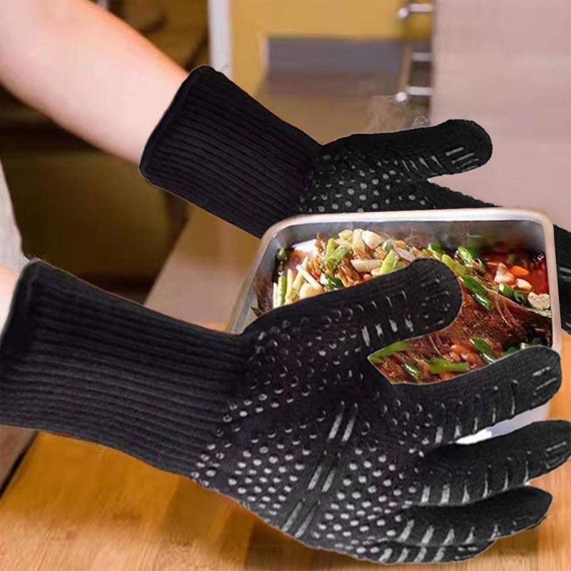 Sarung tangan insulasi suhu ti - Oven Mitt Silicone ulasan dan harga