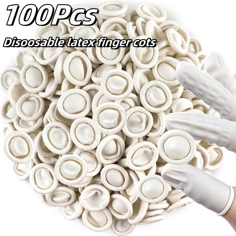 100 Buah Sarung Jari Sekali Pa - Latex Disposable Glove ulasan dan harga