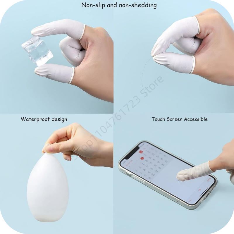 100 Buah Sarung Jari Sekali Pa - Latex Disposable Glove ulasan dan harga