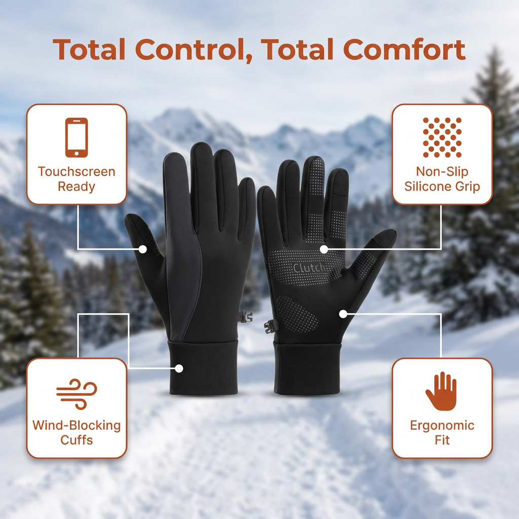 Sarung Tangan Ski Musim Dingin - Ski Glove Waterproof ulasan dan harga