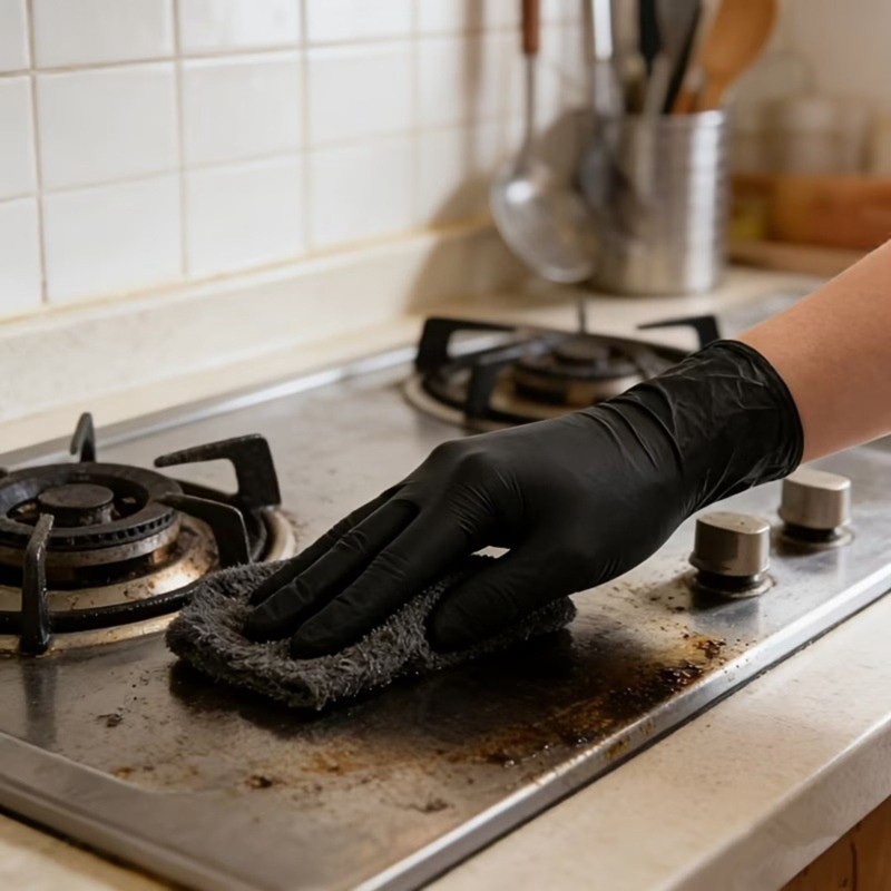 50PCS Sarung Tangan Nitril Sek - Nitrile Mechanic Glove ulasan dan harga