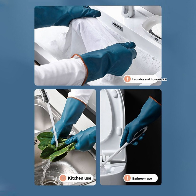 2/4 Pasang Sarung Tangan Tahan - Rubber Glove Cleaning ulasan dan harga